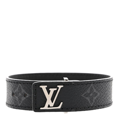 Louis Vuitton Monogram Eclipse LV Slim Bracelet 19 1 of 7