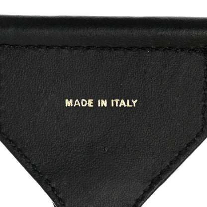 Fendi Cannete Ribbon Poly Vitello Century Logo Adjustable Strap You Rosa Antico Verde Black 5 of 5
