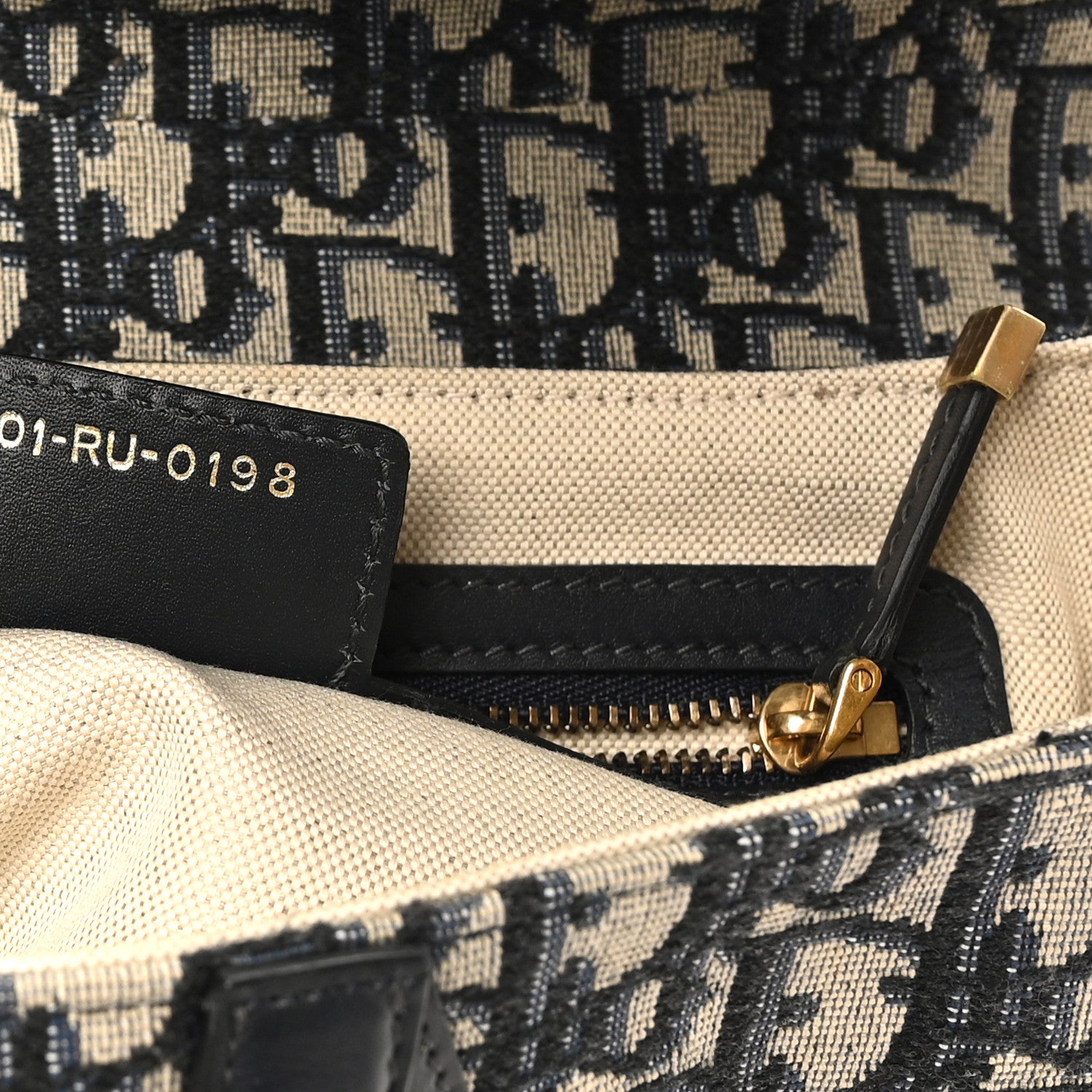 Christian Dior Oblique Saddle Bag Blue 7 of 10