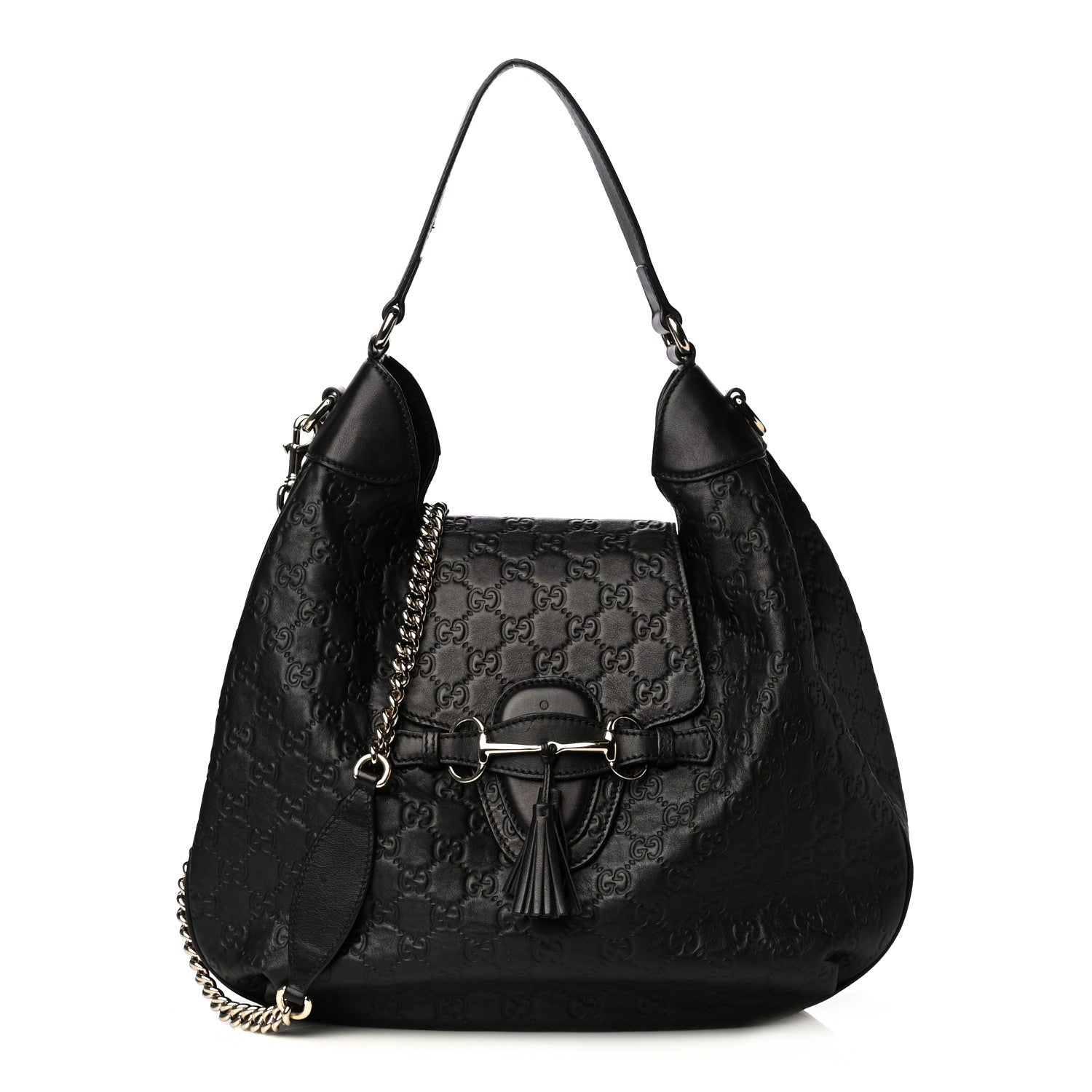 Gucci Guccissima Medium Emily Hobo Black 2 of 8