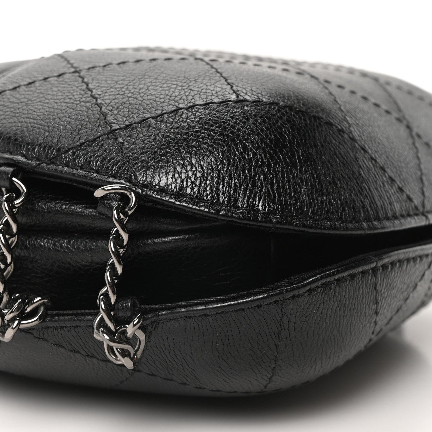 Chanel Calfskin Quilted Small Gabrielle Bucket Black 9 of 10