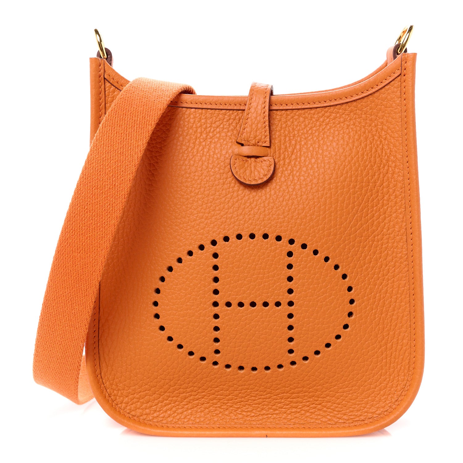 Hermes Taurillon Clemence Evelyne TPM Abricot 1 of 11