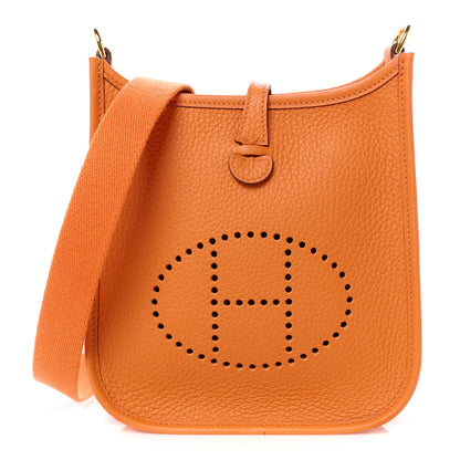 Hermes Taurillon Clemence Evelyne TPM Abricot 1 of 11