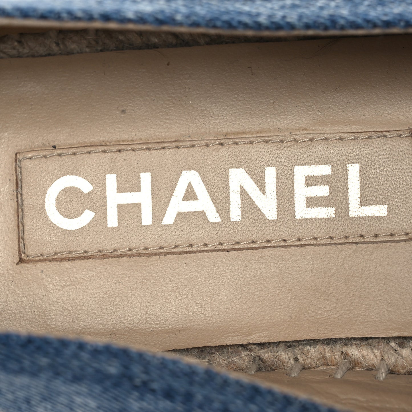 Denim CC Espadrilles 38 Blue Black