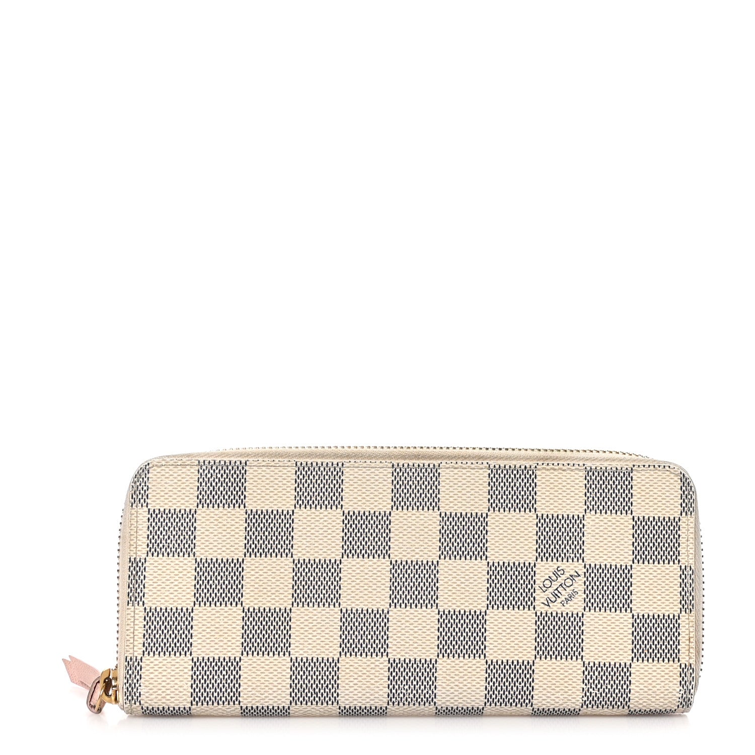 Louis Vuitton Damier Azur Clemence Wallet Rose Ballerine 1 of 11