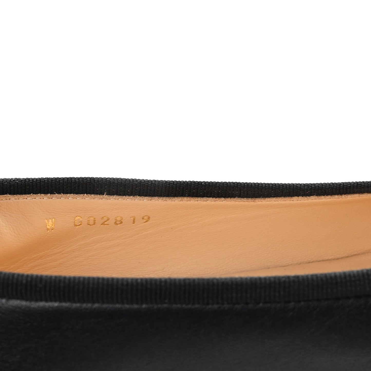 Lambskin Patent Cap Toe Ballerina Flats 38 Black