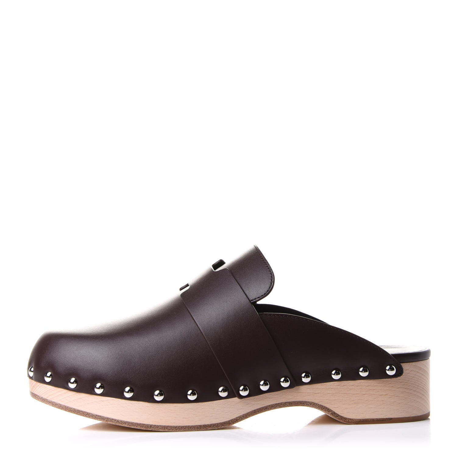 Hermes Calfskin Calya Mules 39 Cafe 1 of 9