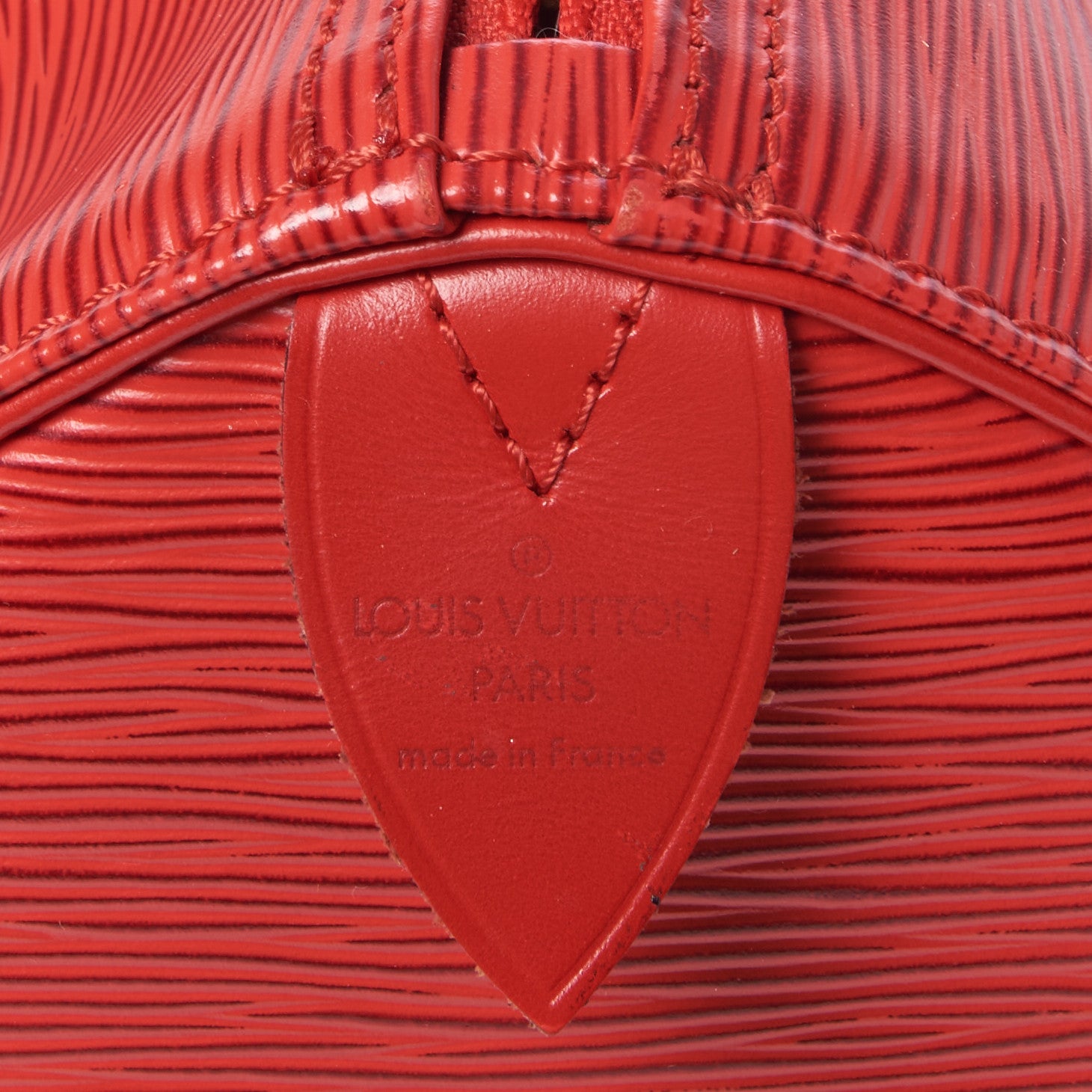 Louis Vuitton Epi Speedy 30 Castillan Red 8 of 9