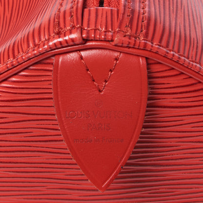 Louis Vuitton Epi Speedy 30 Castillan Red 8 of 9