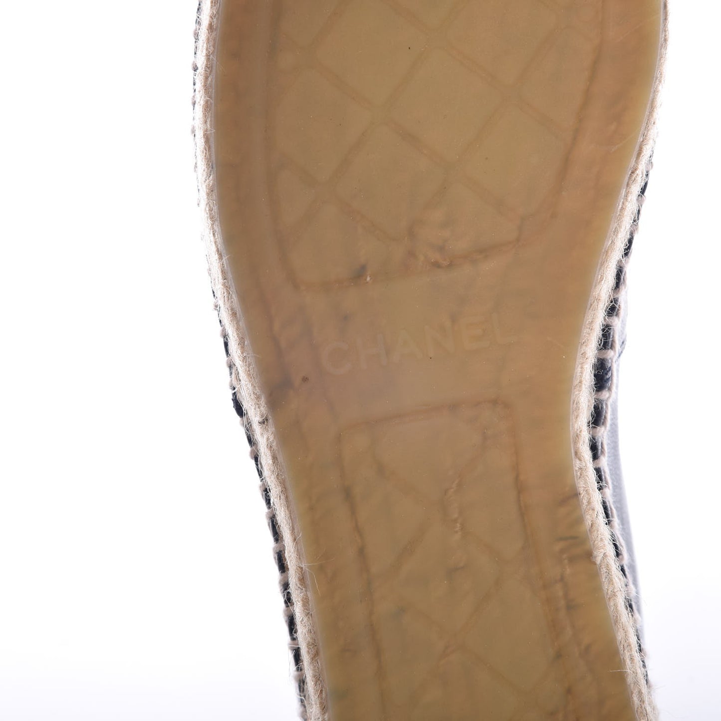 Lambskin Espadrilles 38 Navy Black