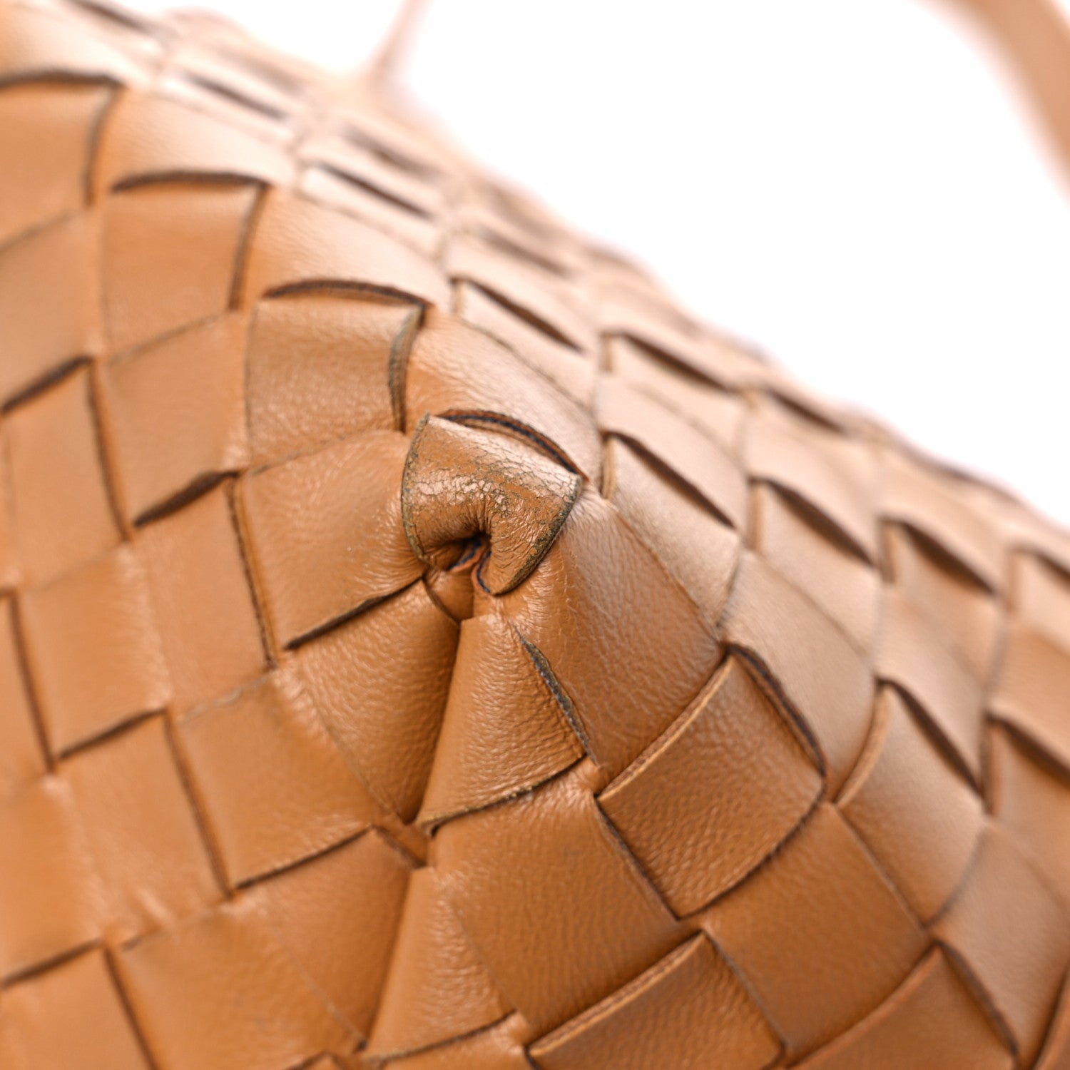 Bottega Veneta Nappa Intrecciato Tie Shoulder Bag Caramel 9 of 14