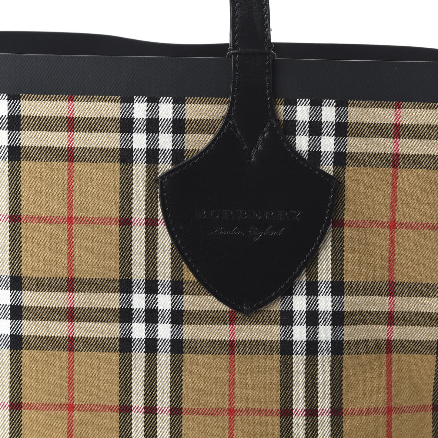 Vintage Check The Giant Reversible Tote Antique Yellow Bright Red