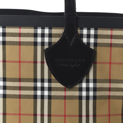 Burberry Vintage Check The Giant Reversible Tote Antique Yellow Bright Red 9 of 16