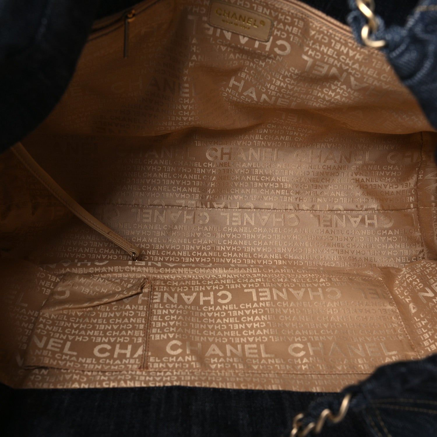 Chanel Denim XL Coco Cabas Tote Blue 6 of 10