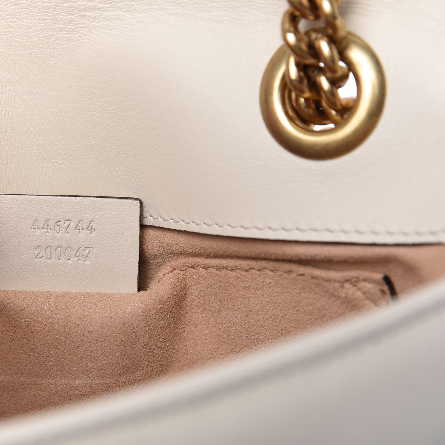 Calfskin Matelasse Mini GG Marmont Shoulder Bag White