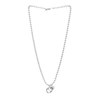 Gucci Sterling Silver Interlocking G Charm Toggle Necklace 2 of 3