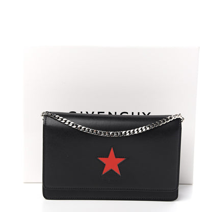 Givenchy Calfskin Star Pandora Chain Wallet Black 10 of 10