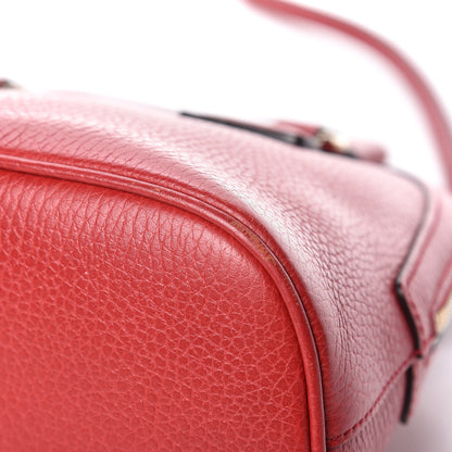 Gucci Dollar Calfskin Small GG Charm Dome Bag Red 12 of 18