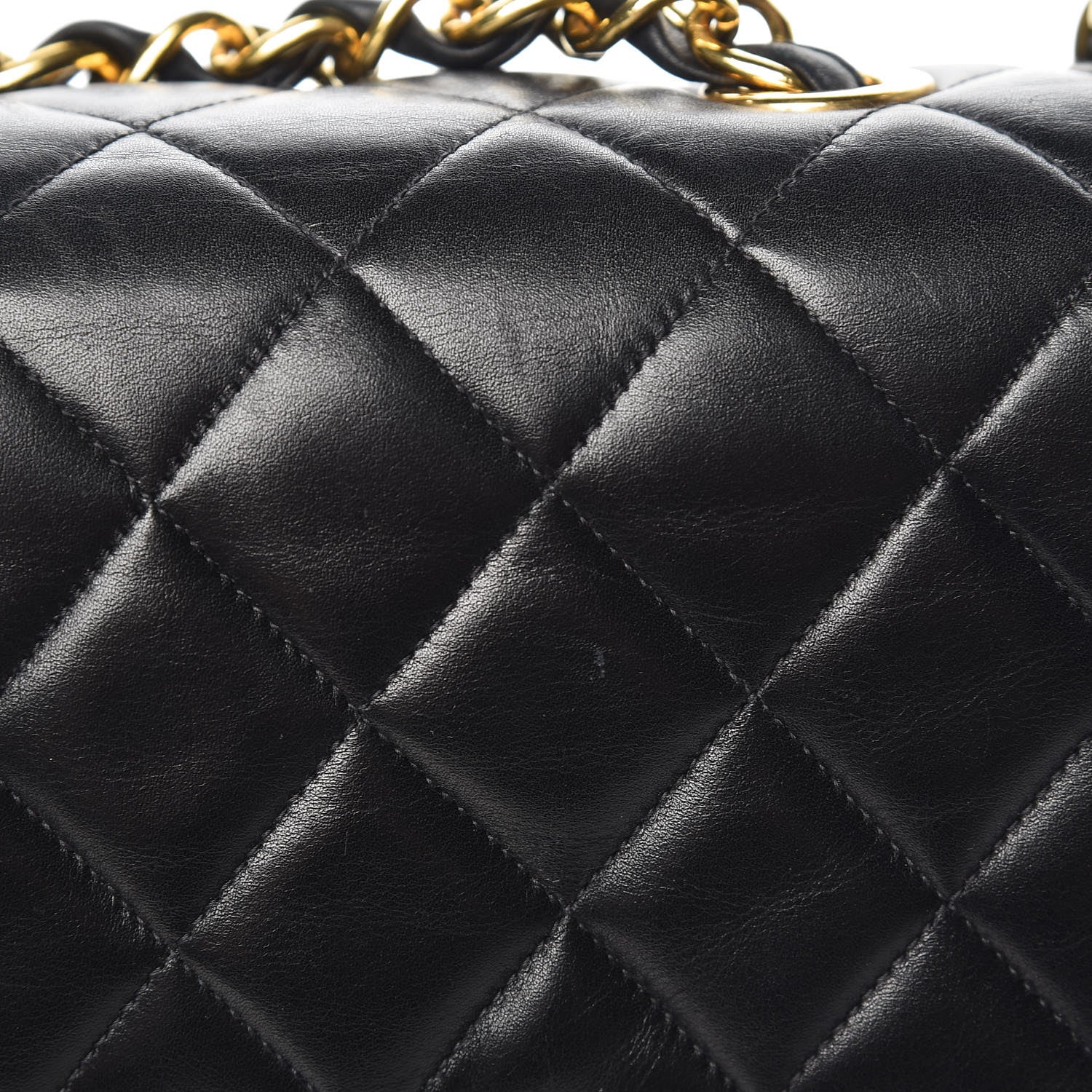Chanel Lambskin Quilted XL Jumbo Single Flap Black 12 of 13