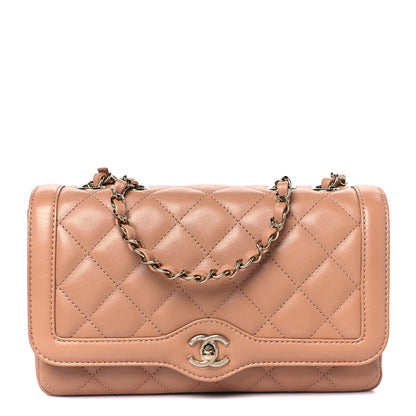 Chanel Crumpled Glazed Lambskin Quilted Small Flap Beige 1 of 12