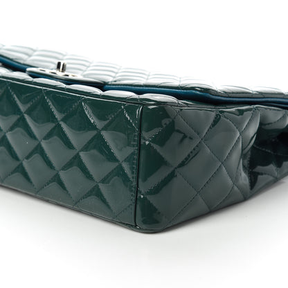 Chanel Patent Maxi Double Flap Turquoise 8 of 12