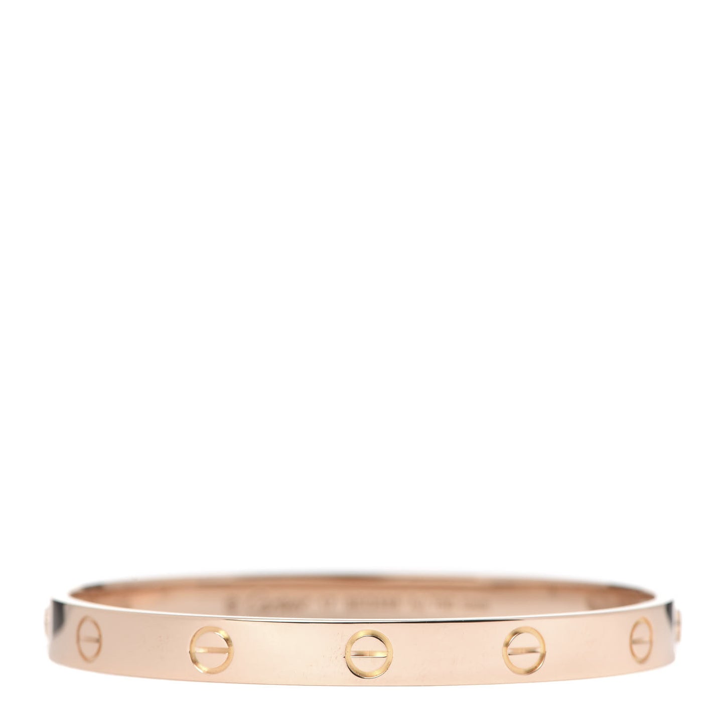 18K Pink Gold LOVE Bracelet 17