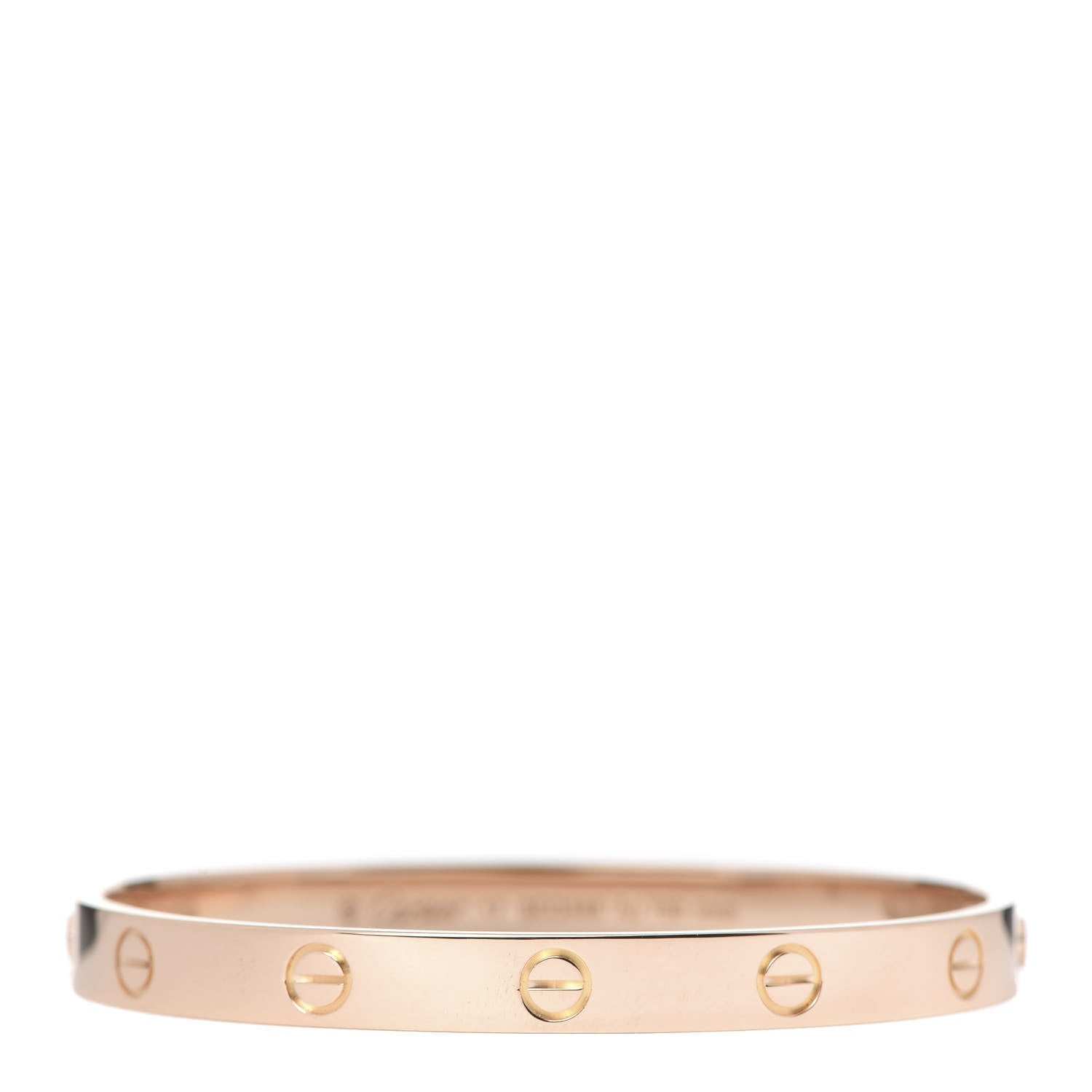 Cartier 18K Pink Gold LOVE Bracelet 17 1 of 6