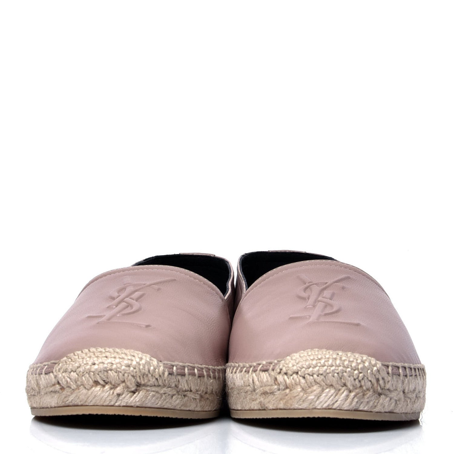 Saint Laurent Nappa Monogram Espadrilles 39 Nude 2 of 6