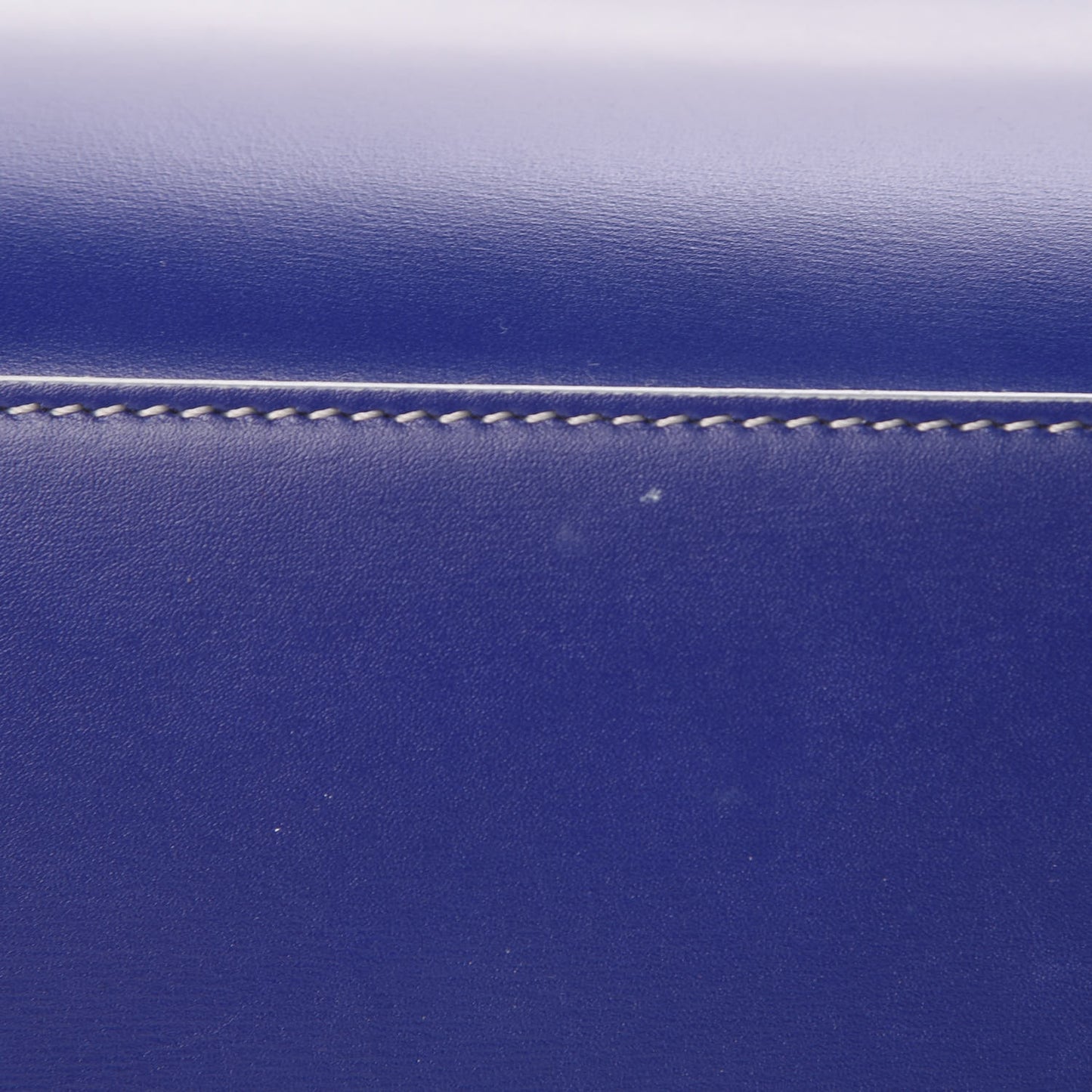 Satin Calfskin Micro Debossed Luggage Blue
