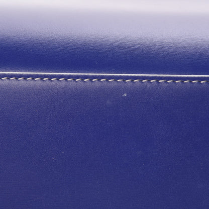 Celine Satin Calfskin Micro Debossed Luggage Blue 10 of 10
