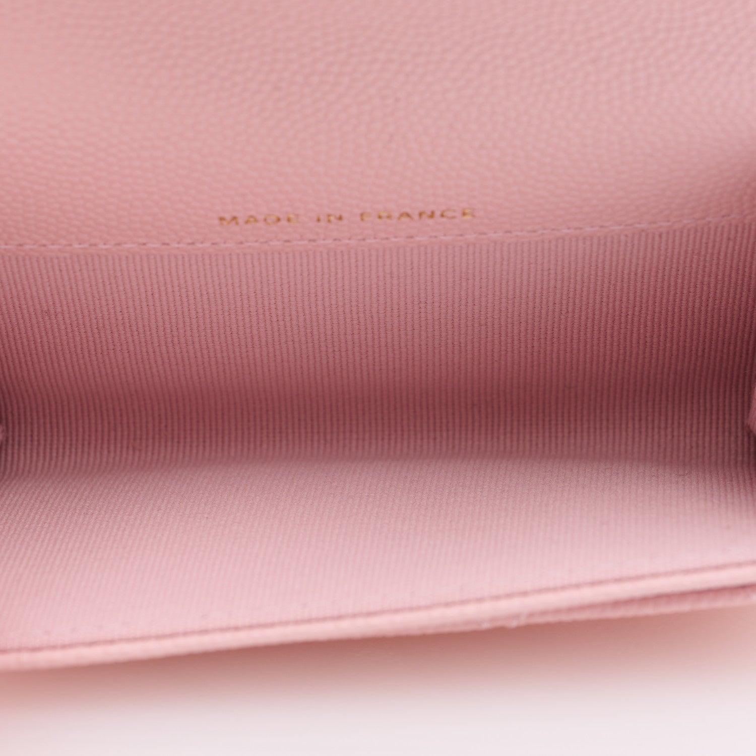 Chanel Caviar Quilted Flap Card Holder Wallet Light Pink 5 of 8