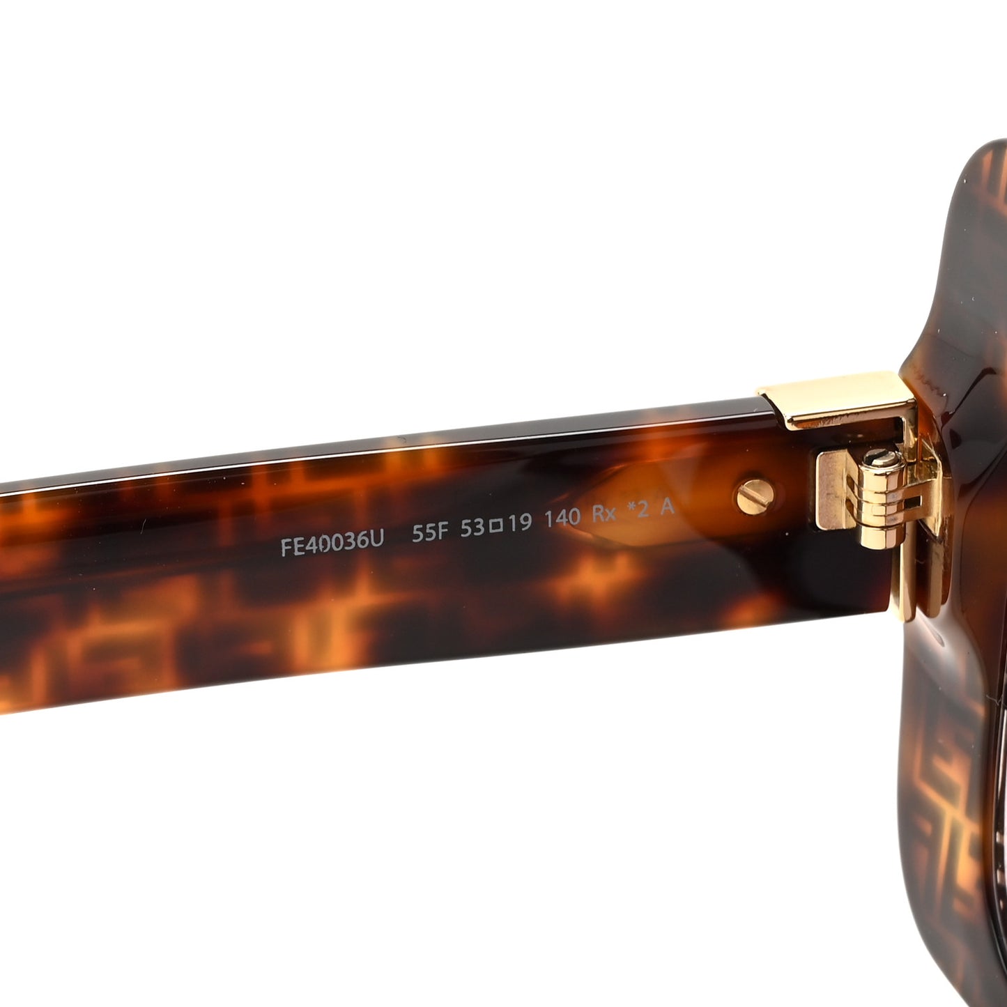 Acetate Fendi Bold Sunglasses FE40036U Havana Black