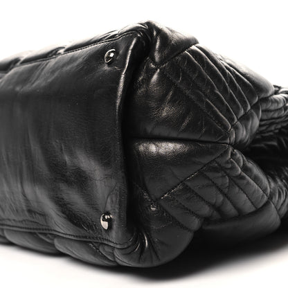 Chanel Lambskin Quilted In Out Flap Tote Black 10 of 12