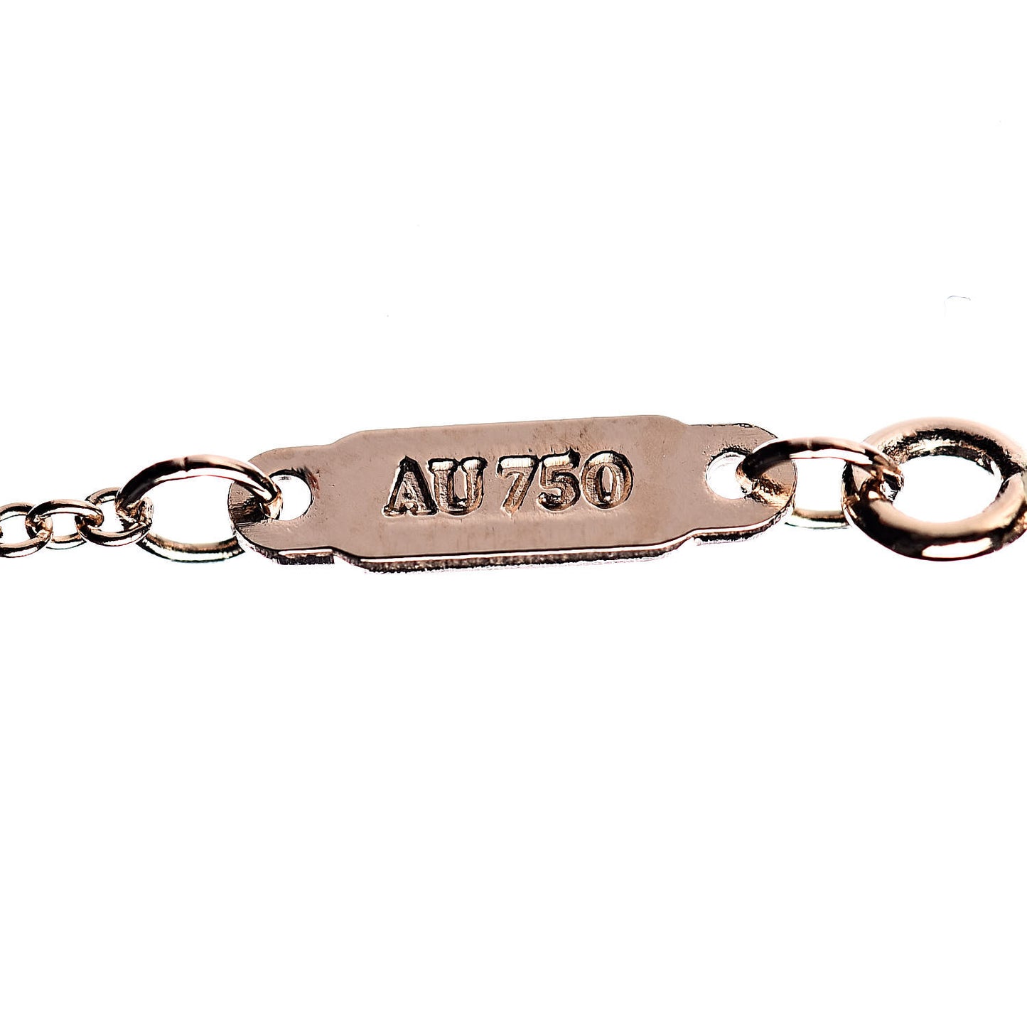 18K Rose Gold T Smile Pendant Necklace