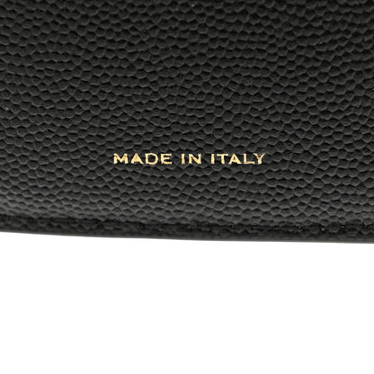 Saint Laurent Grain De Poudre Monogram Bi-Fold Wallet Black 6 of 9