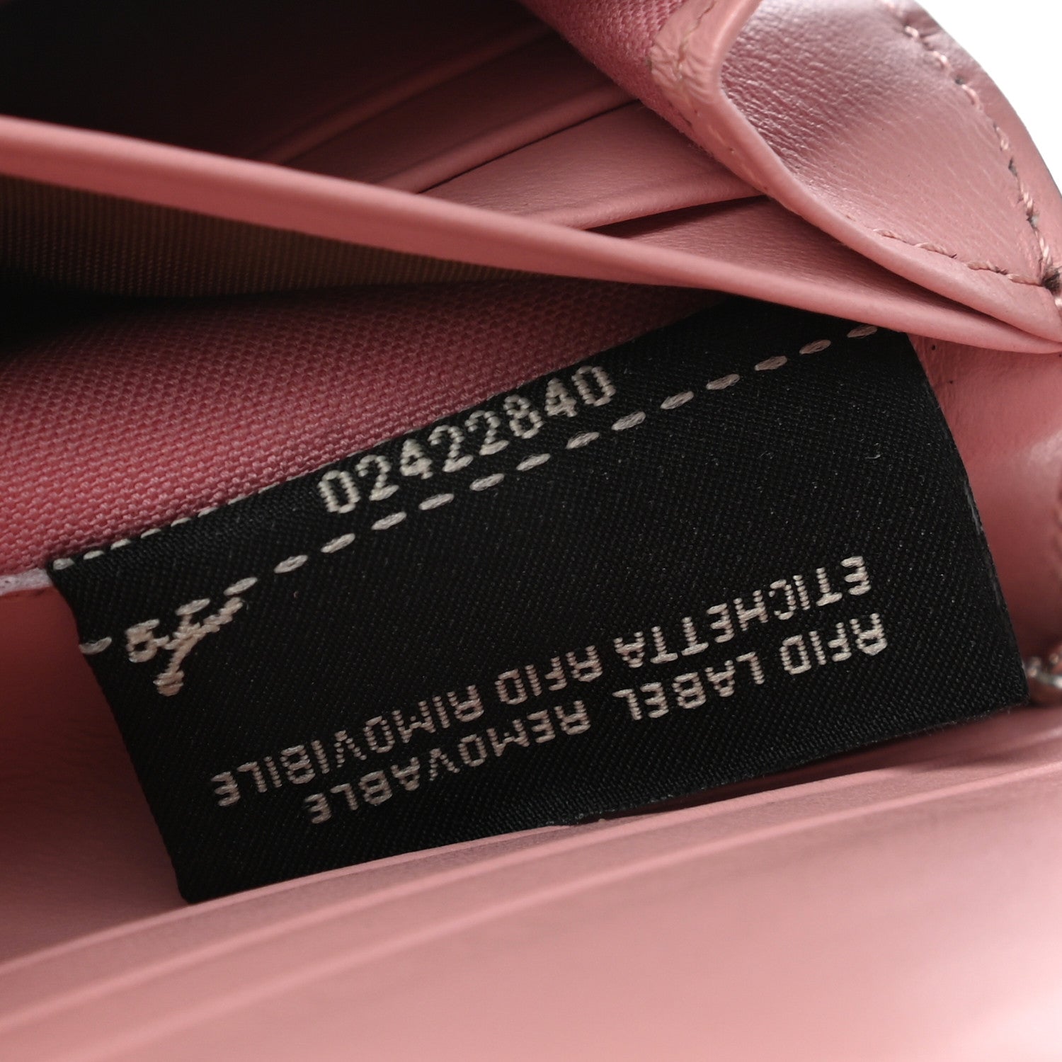 Fendi Vitello Elite Century Hypnoteyes Studded Continental Wallet On Chain Bubblegum Multicolor 7 of 7