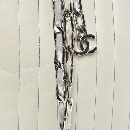 Chanel Lambskin Vertical Quilted Large Mademoiselle Tote Light Green 10 of 15