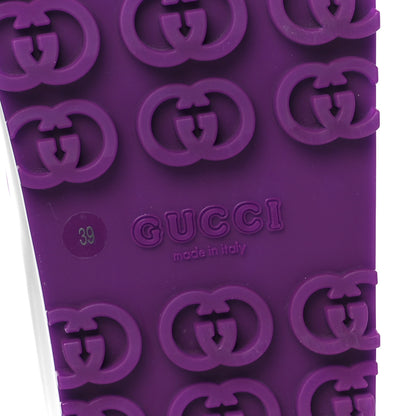 Gucci Soft Rubber Womens Interlocking G Platform 42mm Slide Sandals 39 Sugar Pink 8 of 11