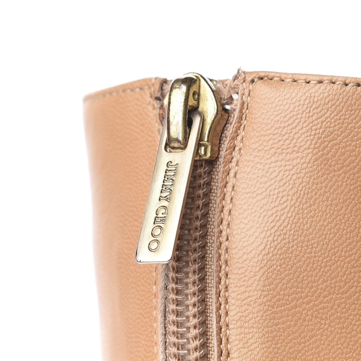 Jimmy Choo Kid Peony Knee Hight Boots 38 Camel 6 of 10