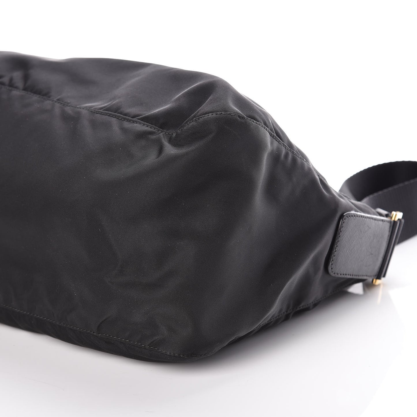 Nylon Vela Colour Messenger Bag Black