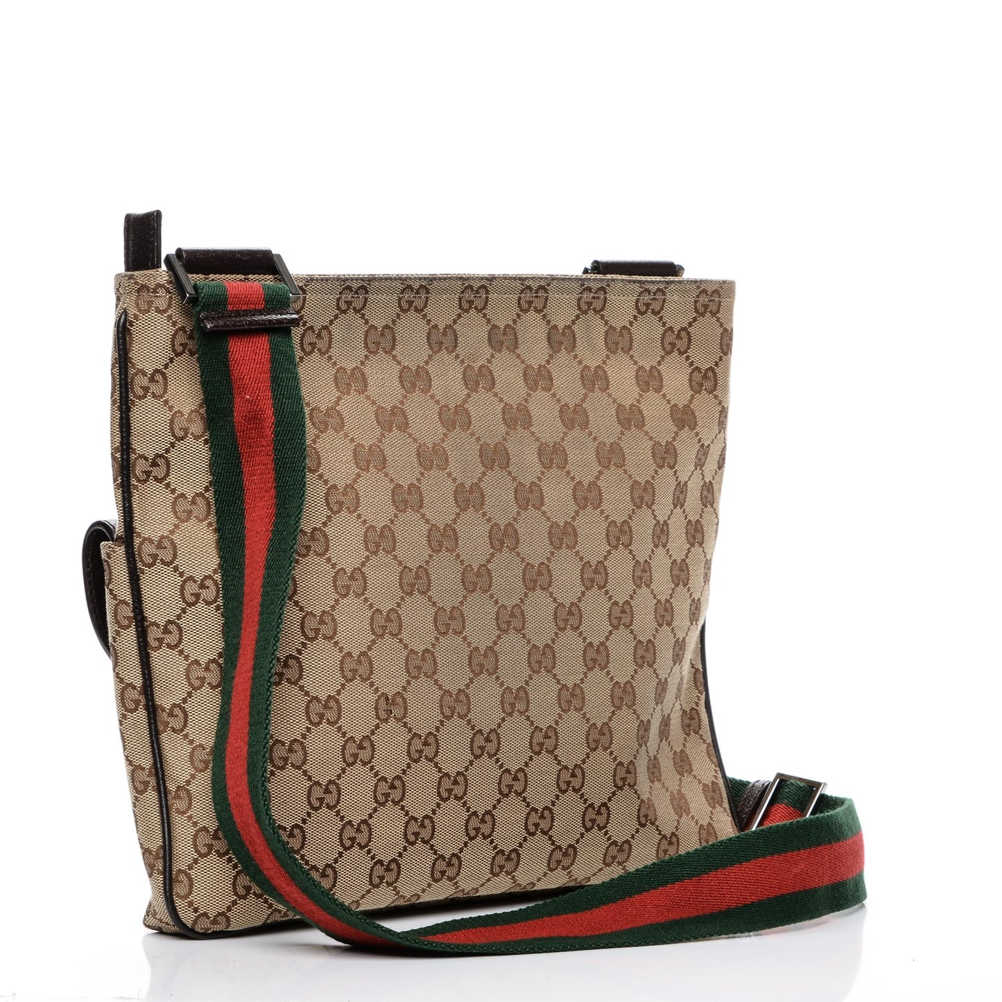 Monogram Signature Web Small Messenger Brown