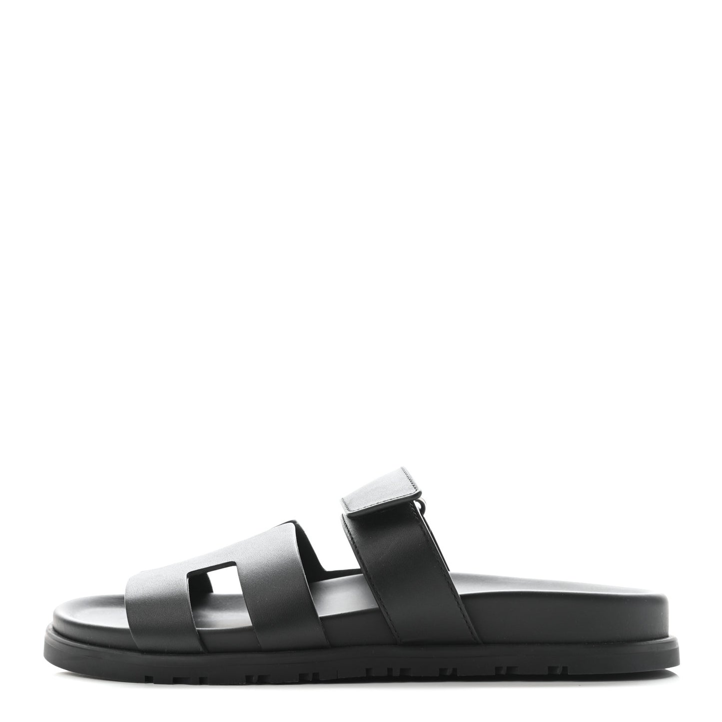 Calfskin Womens Chypre Sandals 38.5 Black