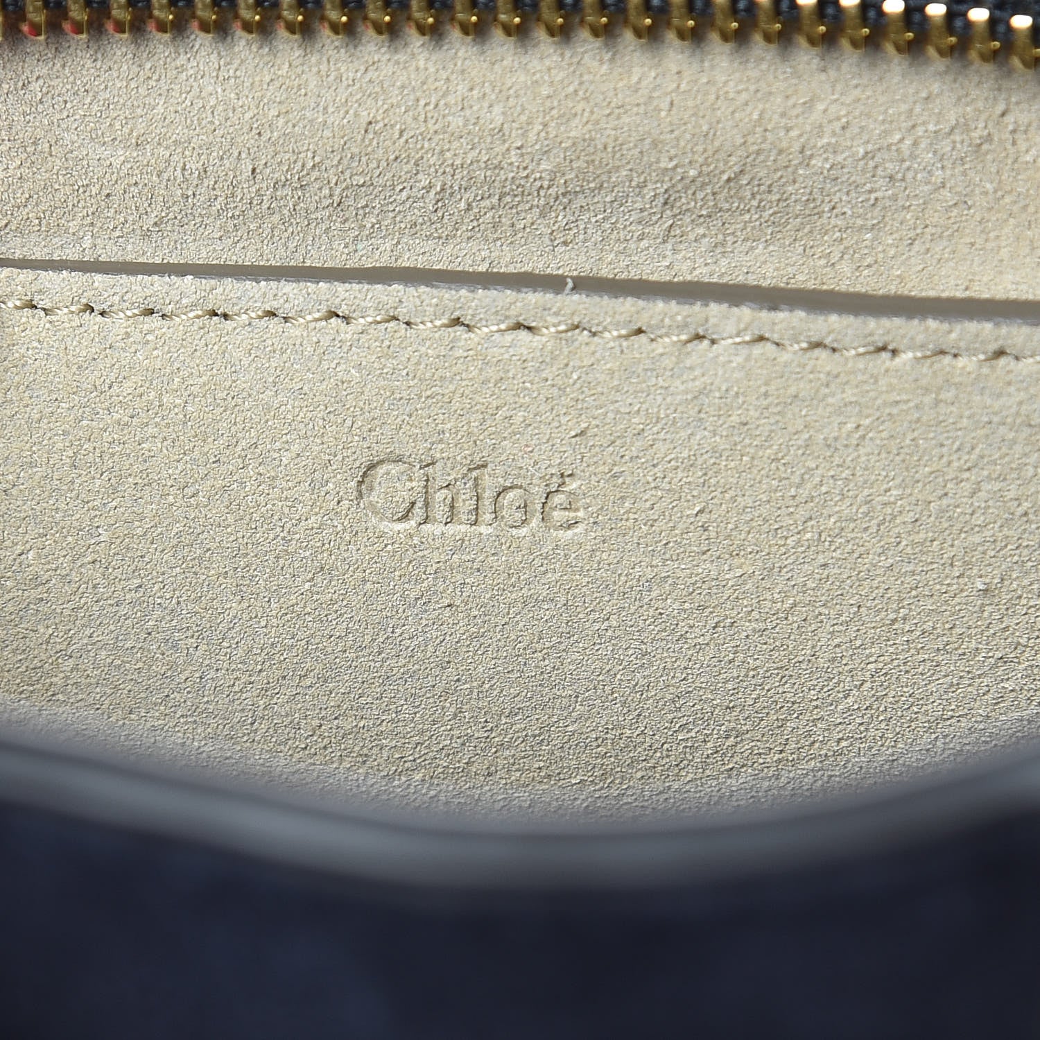 Chloe Calfskin Suede Mini Pixie Signature Belt Bag Full Blue 6 of 10