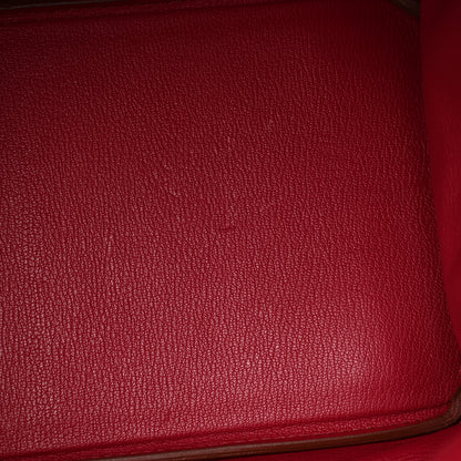 Hermes Tadelakt Ghillies Birkin 35 Rubis 11 of 20