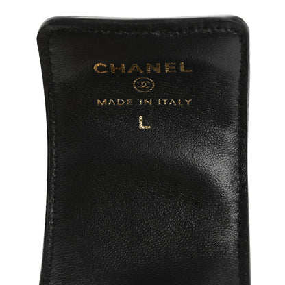 Chanel Lambskin Quilted Flap Card Holder With Cuff Black 9 of 10
