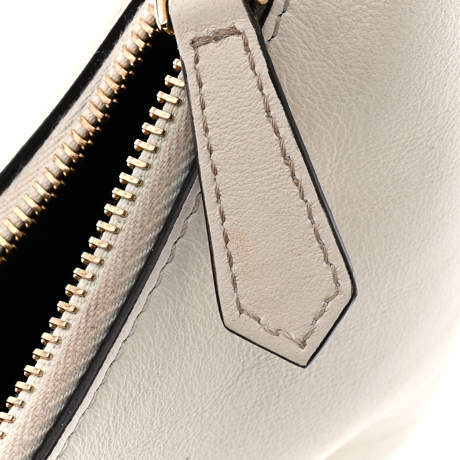 Fendi Vitello Grace Matte Small Fendigraphy Hobo Bag White Ice 14 of 16