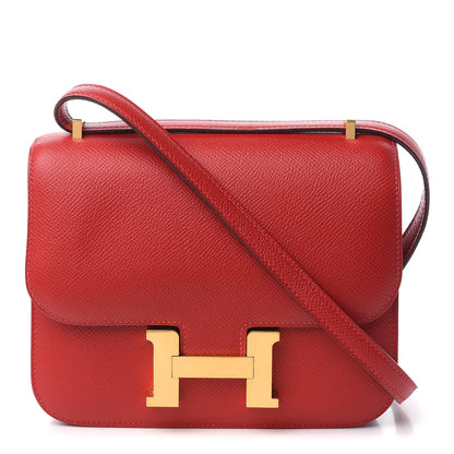 Hermes Epsom Constance 18 Rouge Casaque 1 of 20