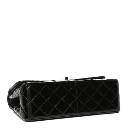 Chanel Patent Quilted Jumbo Double Flap Black 4 of 10