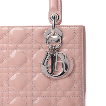 Christian Dior Patent Cannage Medium Lady Dior Rose Clair 11 of 11