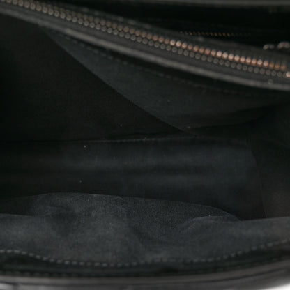 Saint Laurent Patent Y Quilted Monogram Medium Loulou Chain Satchel Black 6 of 11